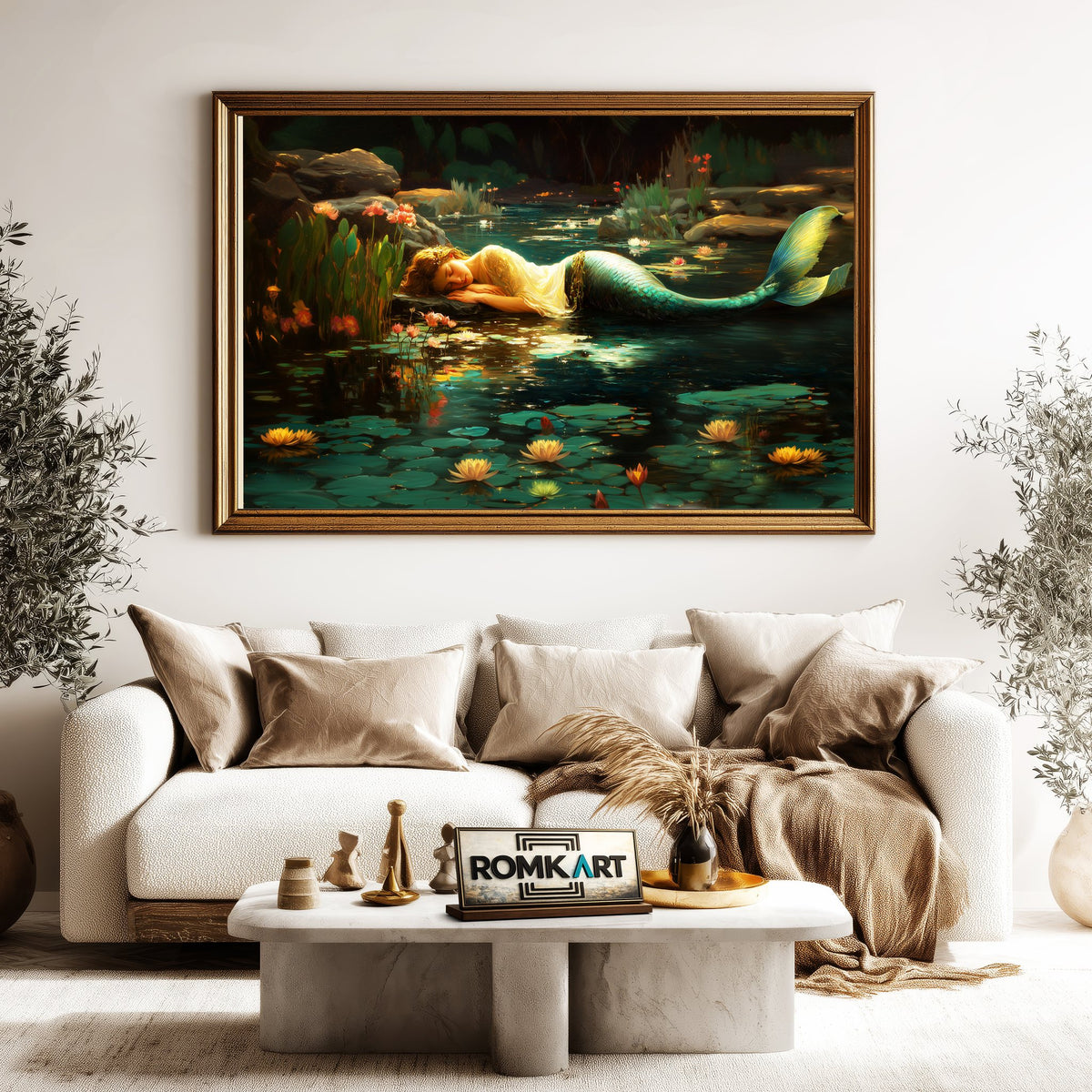 Mermaid 2 Fantasy Oil Painting - image 5