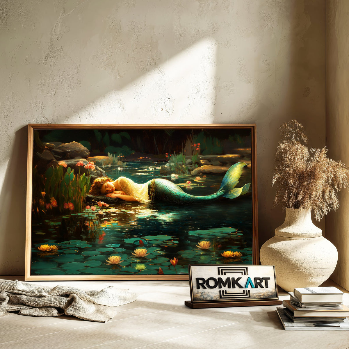 Mermaid 2 Fantasy Oil Painting - image 6