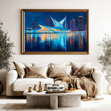 Milwaukee Skyline Oil Painting - image 5