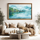 Misty Village Asian Oil Painting - image 5