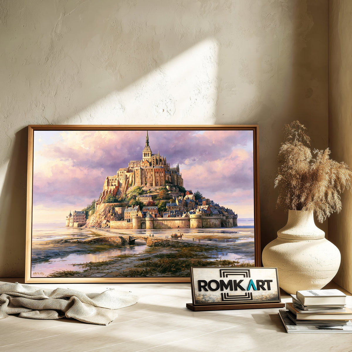 Mont Saint Michel Christian Oil Painting - image 6