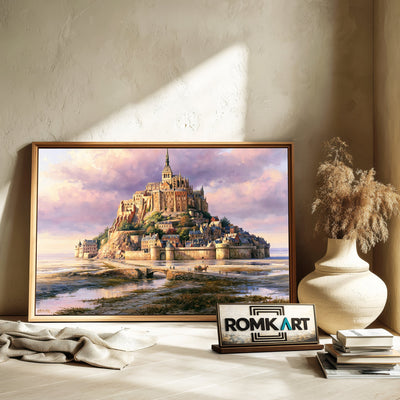 Mont Saint Michel Christian Oil Painting - image 6