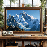 Monumental Himalayan Panorama Oil Painting - image 2
