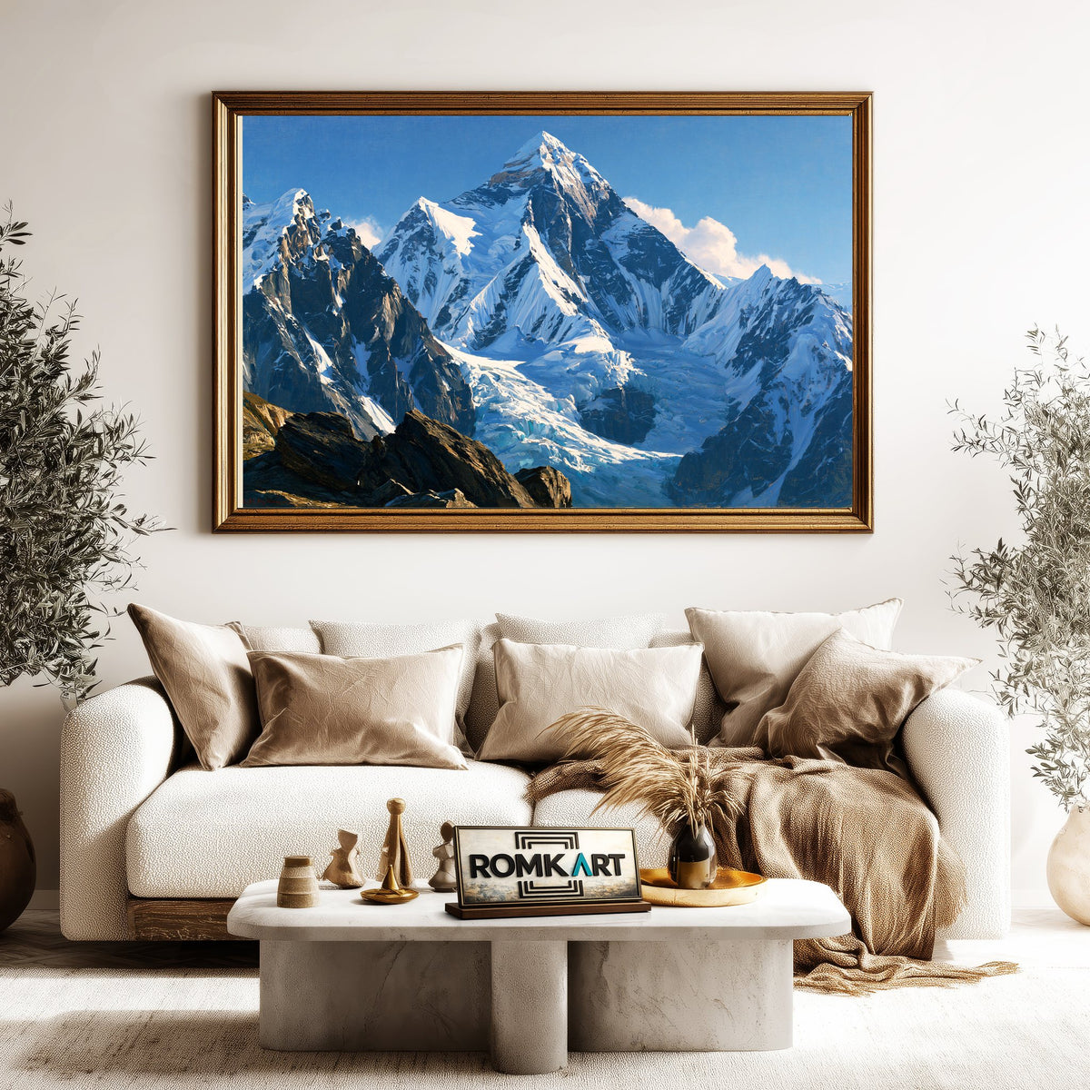 Monumental Himalayan Panorama Oil Painting - image 5