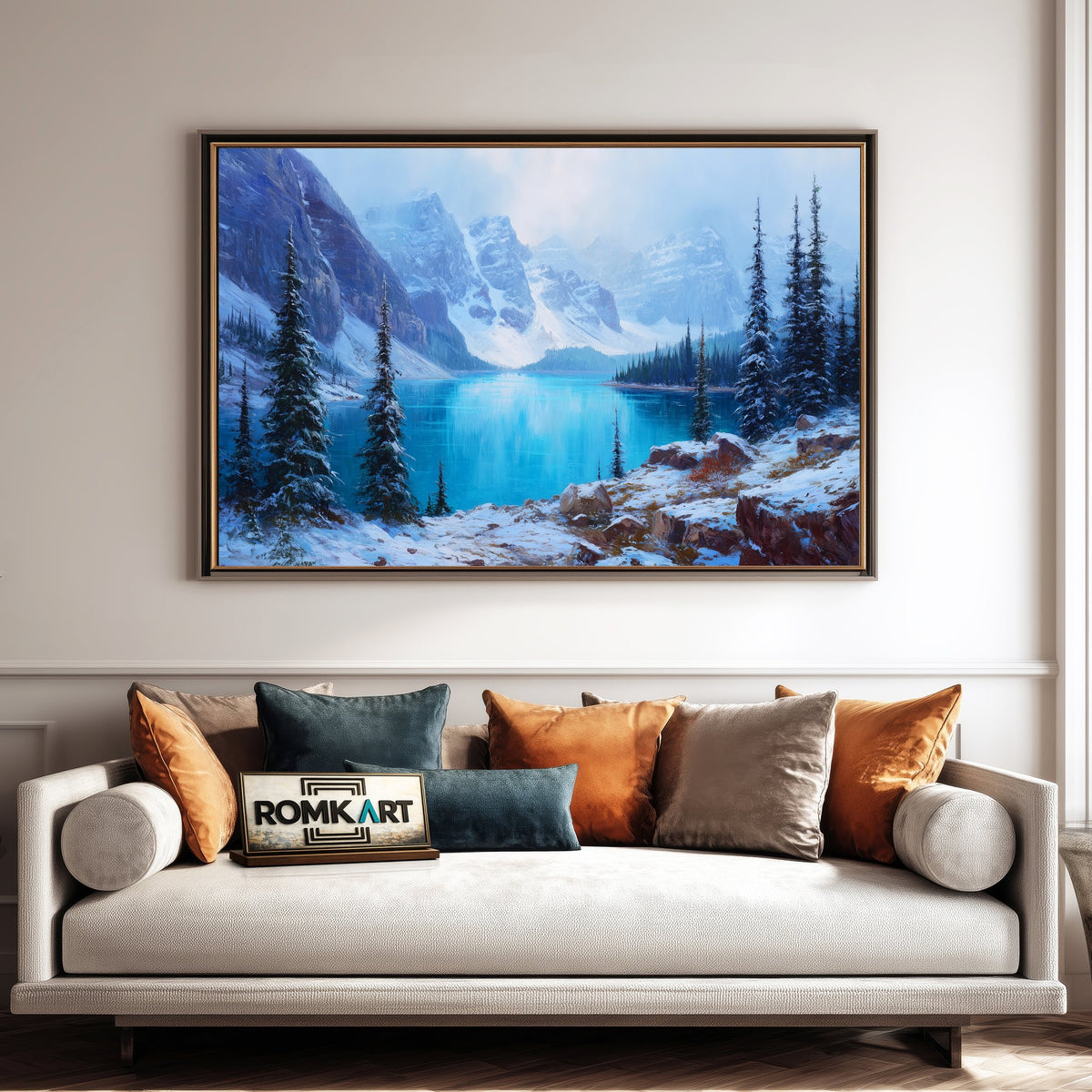 Moraine Lake, Banff National Park Waterscape Oil Painting - image 4