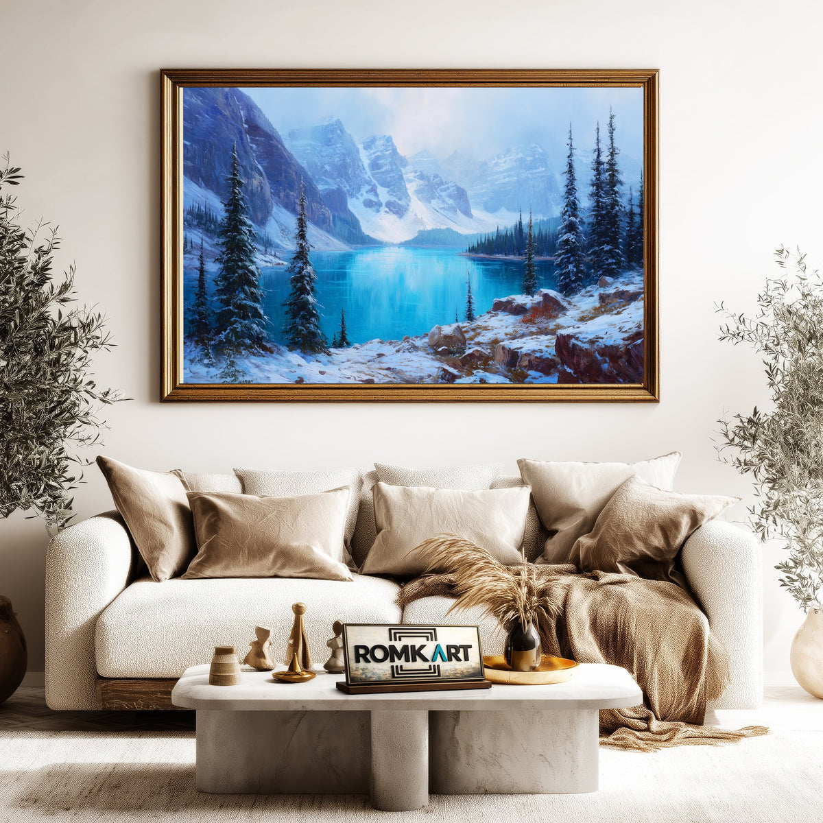 Moraine Lake, Banff National Park Waterscape Oil Painting - image 5