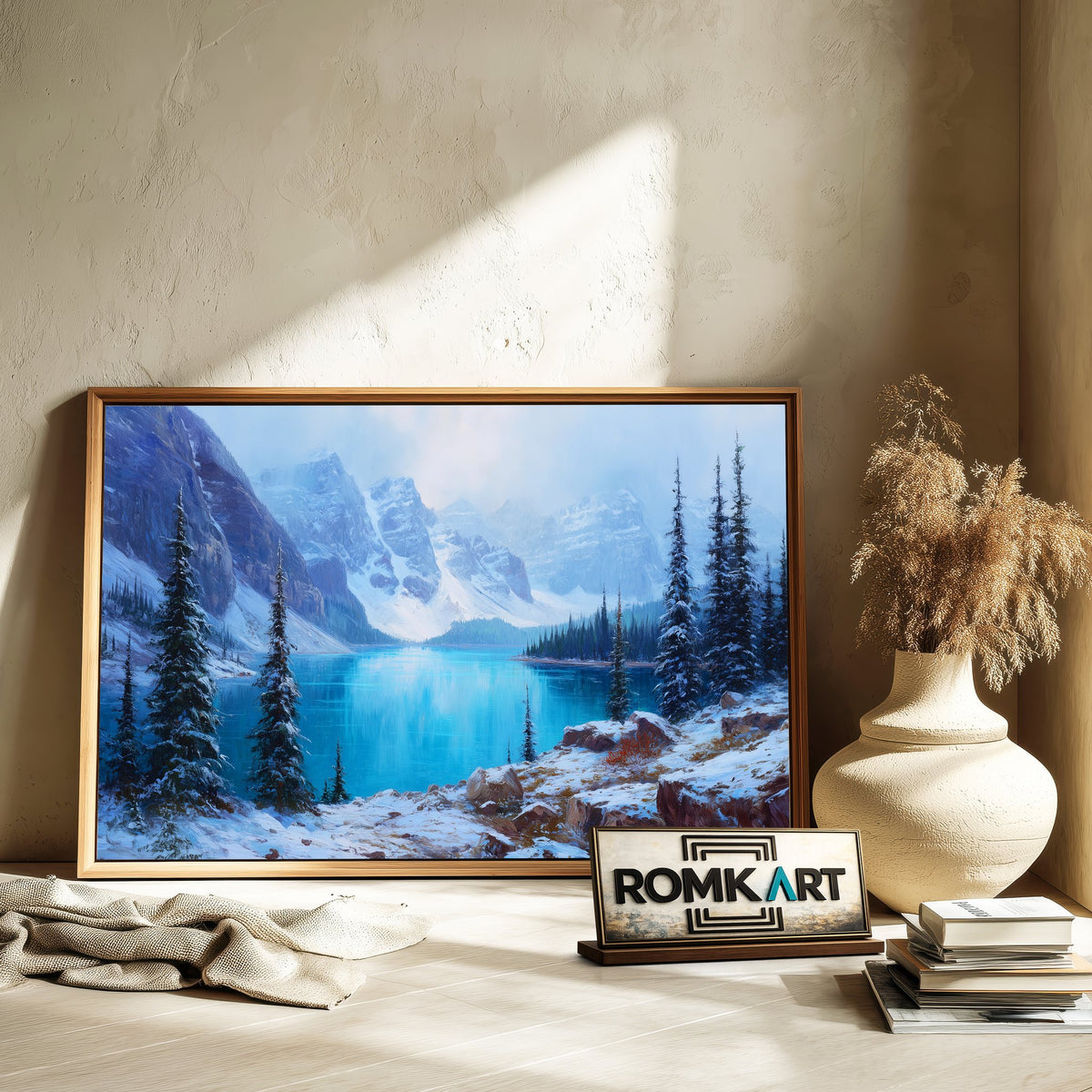 Moraine Lake, Banff National Park Waterscape Oil Painting - image 6