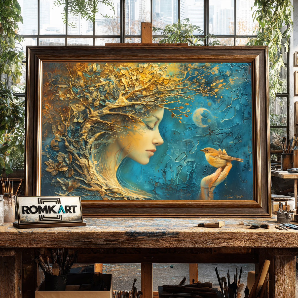 Mother Nature Abstract Oil Painting - image 2