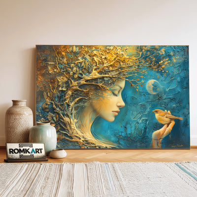 Mother Nature Abstract Oil Painting - image 3