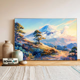 Mount Fuji Anime Landscape Oil Painting - image 3