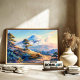 Mount Fuji Anime Landscape Oil Painting - image 6