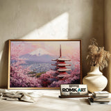Mount Fuji at Sunset Landscape Oil Painting - image 6