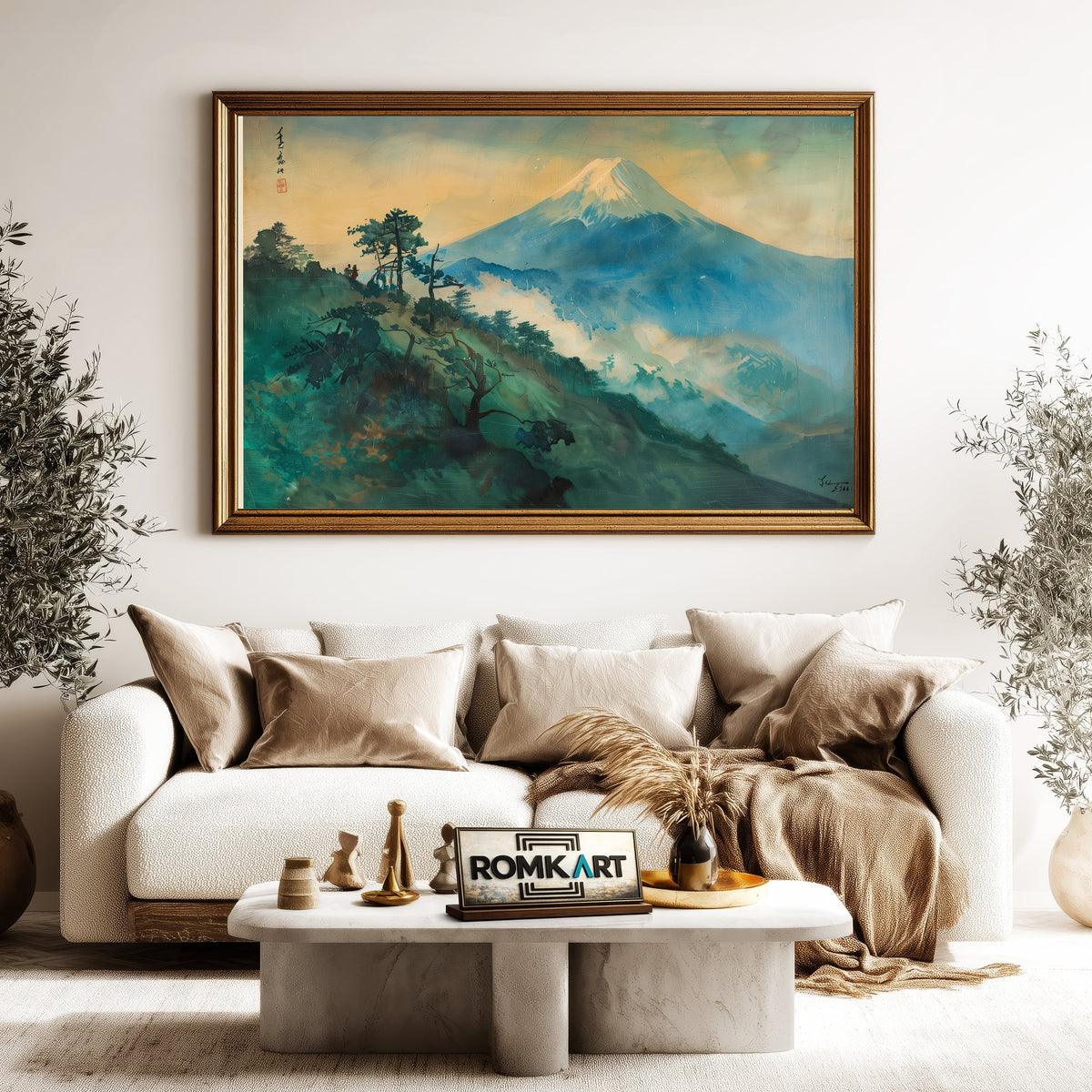 Mount Fuji Landscape Oil Painting - image 5