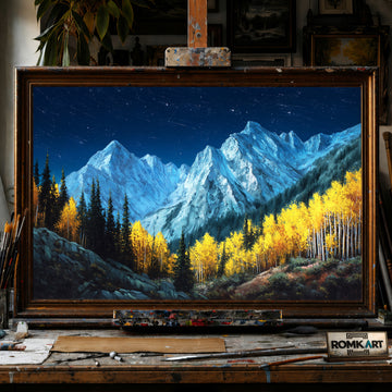 Mountain Landscape Sneffels Wilderness hand-painted oil painting on canvas