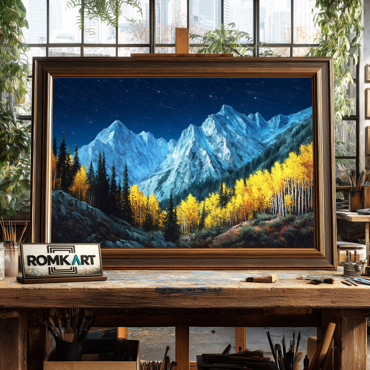 Mountain Landscape Sneffels Wilderness Forest Landscape Oil Painting - image 2