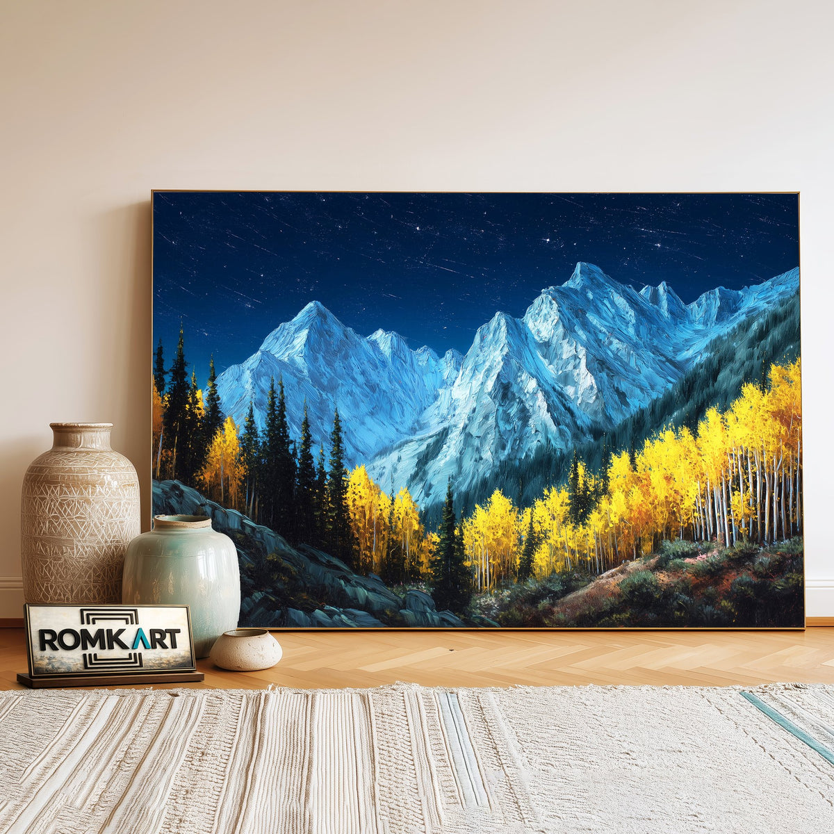 Mountain Landscape Sneffels Wilderness Forest Landscape Oil Painting - image 3