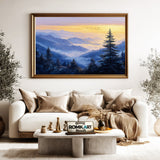 Mountain over Sunrise Landscape Oil Painting - image 5
