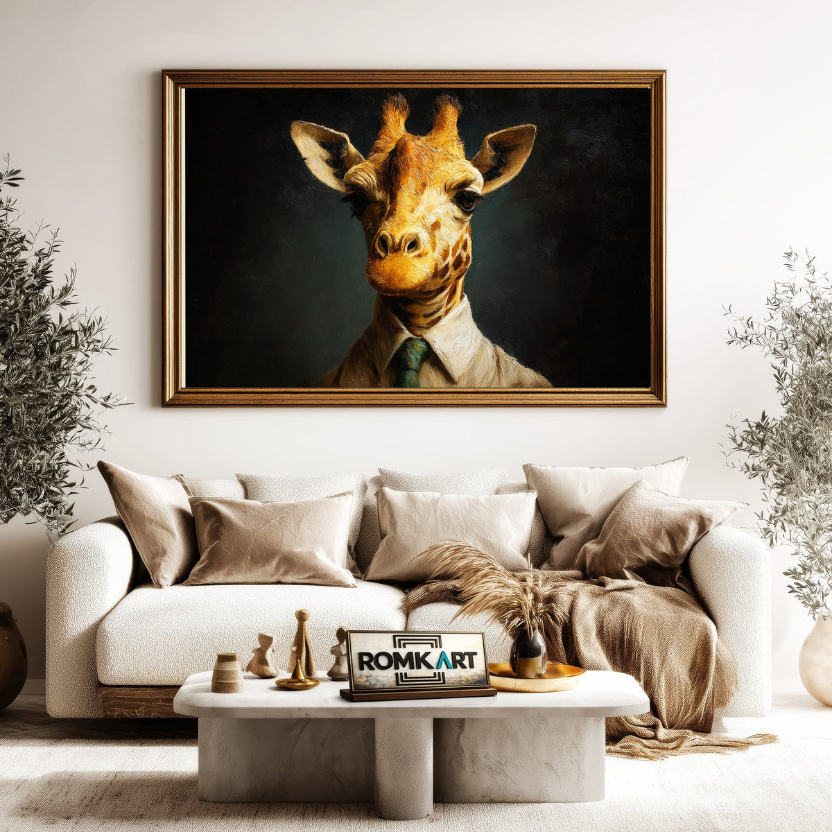 Mr Giraffe Oil Painting - image 5