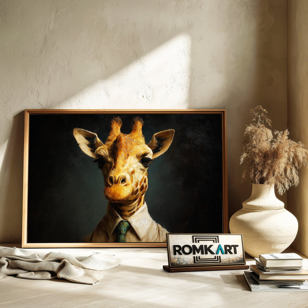 Mr Giraffe Oil Painting - image 6