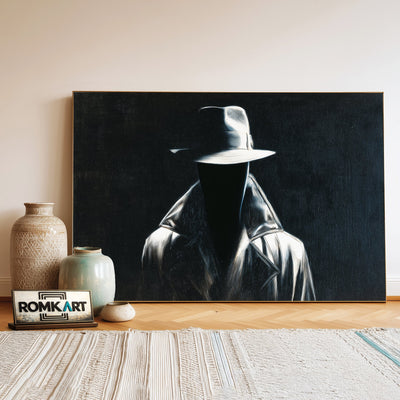 Mr Nobody Black Abstract Oil Painting - image 3