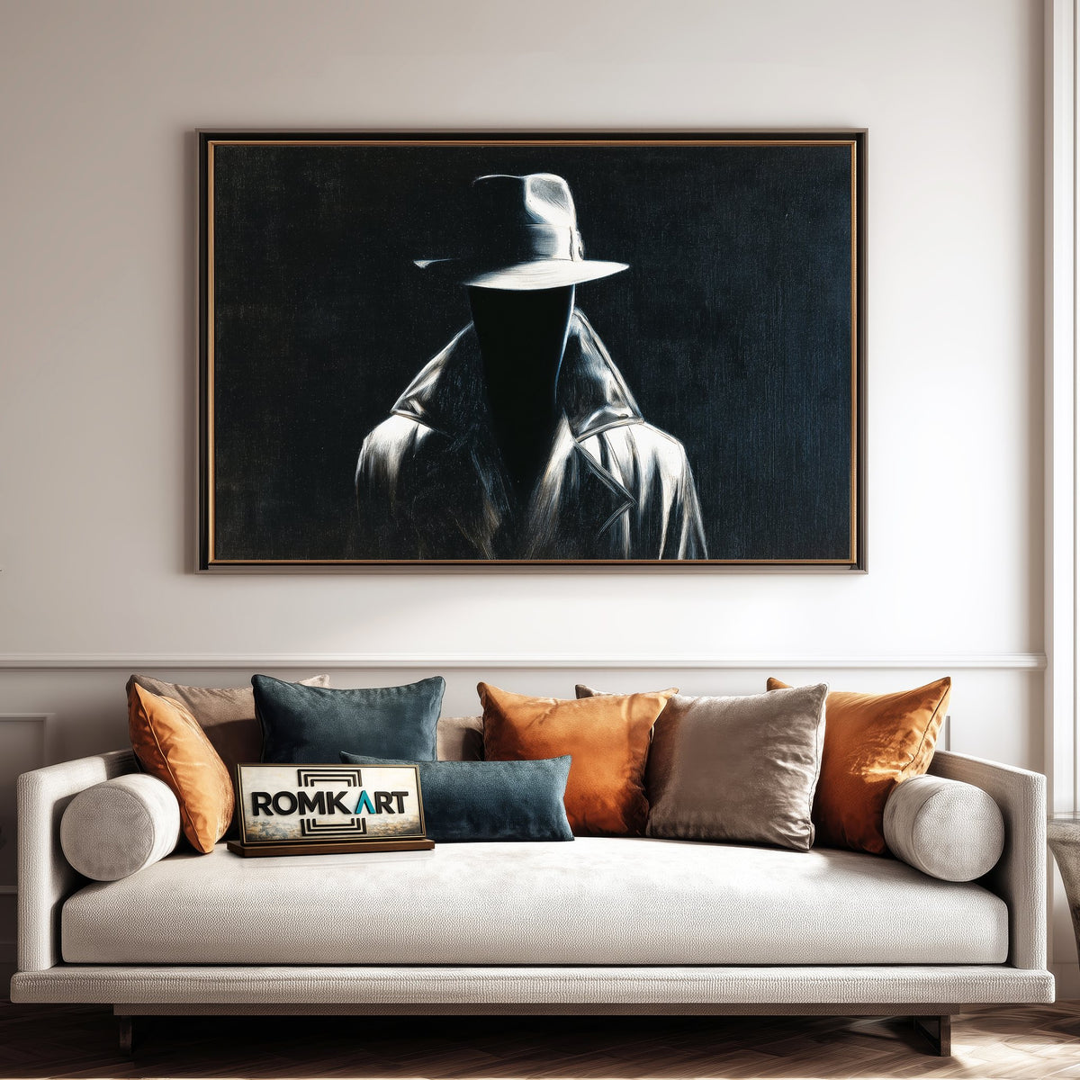 Mr Nobody Black Abstract Oil Painting - image 4