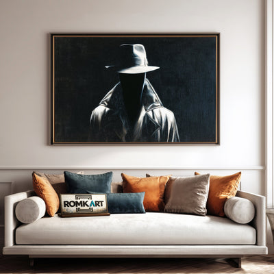 Mr Nobody Black Abstract Oil Painting - image 4