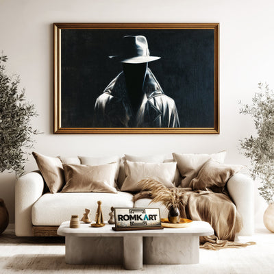 Mr Nobody Black Abstract Oil Painting - image 5