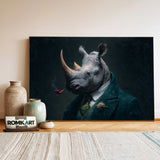 Mr Rhinoceros Oil Painting - image 3