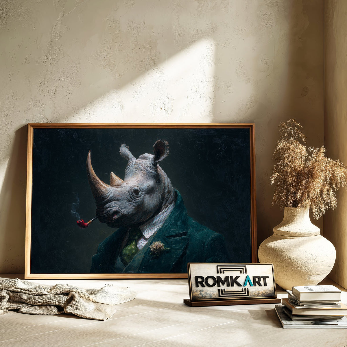 Mr Rhinoceros Oil Painting - image 6