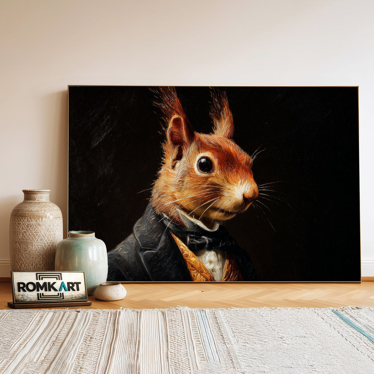 Mr Squirrel Oil Painting - image 3