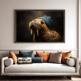 Mr Walrus With Tattoo Oil Painting - image 4