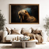 Mr Walrus With Tattoo Oil Painting - image 5