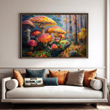 Mushroom World Fantasy Oil Painting - image 4