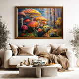 Mushroom World Fantasy Oil Painting - image 5