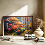 Mushroom World Fantasy Oil Painting - image 6