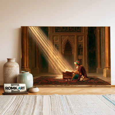 Muslim Scholar Islamic Oil Painting - image 3