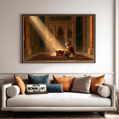Muslim Scholar Islamic Oil Painting - image 4