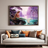 Mythical Mermaid Fantasy Oil Painting - image 4