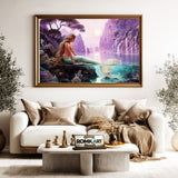 Mythical Mermaid Fantasy Oil Painting - image 5