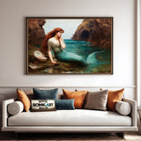 Mythological Mermaid Fantasy Oil Painting - image 4