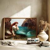 Mythological Mermaid Fantasy Oil Painting - image 6