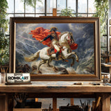 Napoleon Bonaparte Riding Horse Historical Oil Painting - image 2