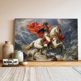 Napoleon Bonaparte Riding Horse Historical Oil Painting - image 3
