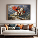 Napoleon Bonaparte Riding Horse Historical Oil Painting - image 4