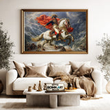 Napoleon Bonaparte Riding Horse Historical Oil Painting - image 5