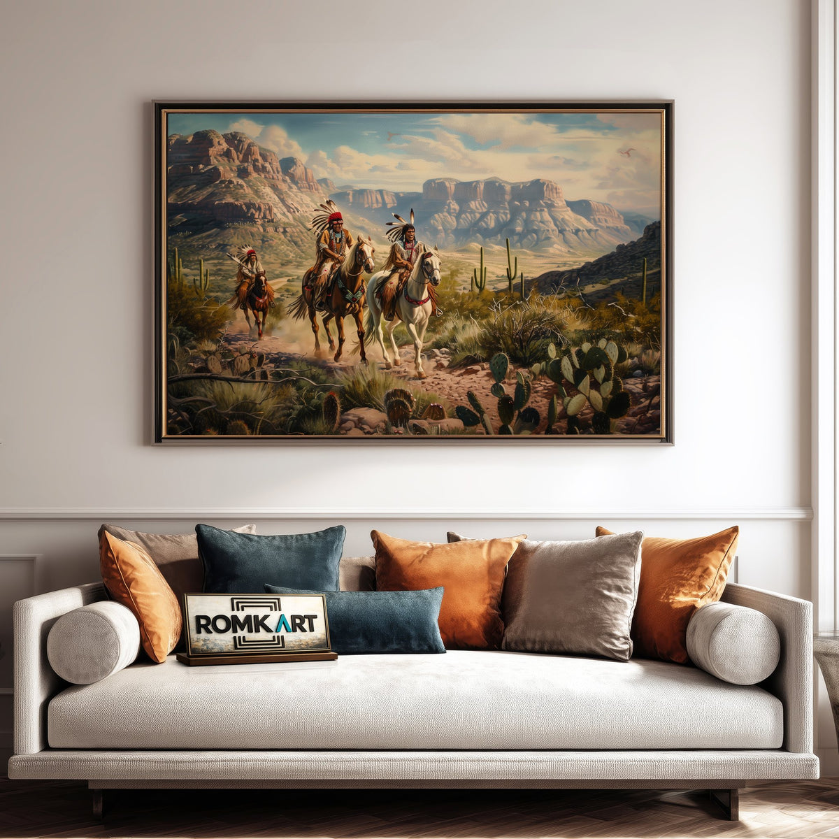 Native American Journeying Oil Painting - image 4