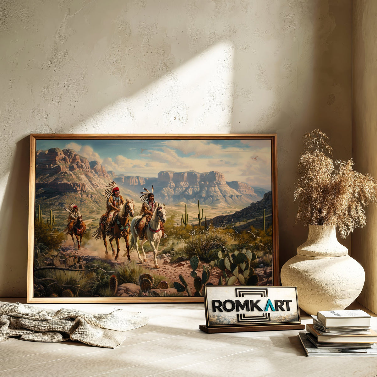 Native American Journeying Oil Painting - image 6