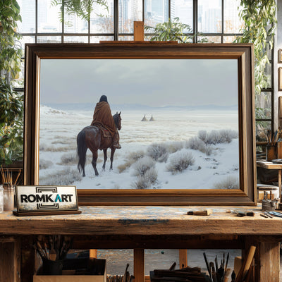 Native American Oil Painting - image 2