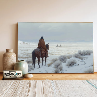 Native American Oil Painting - image 3