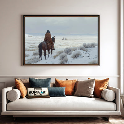 Native American Oil Painting - image 4